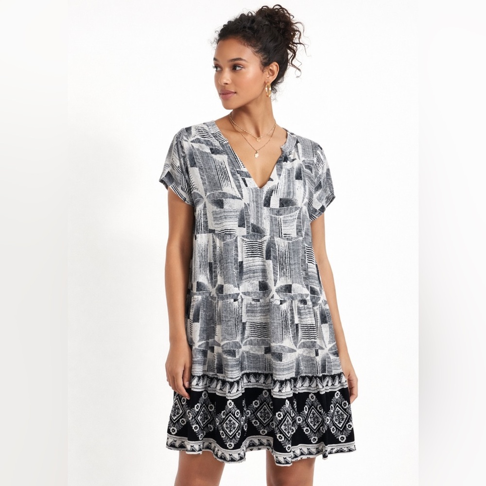 Anthropologie Maeve Harper Tiered Mini Dress